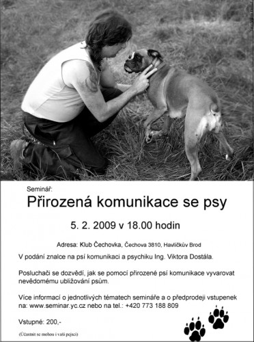 Semin��: P�irozen� komunikace se psy